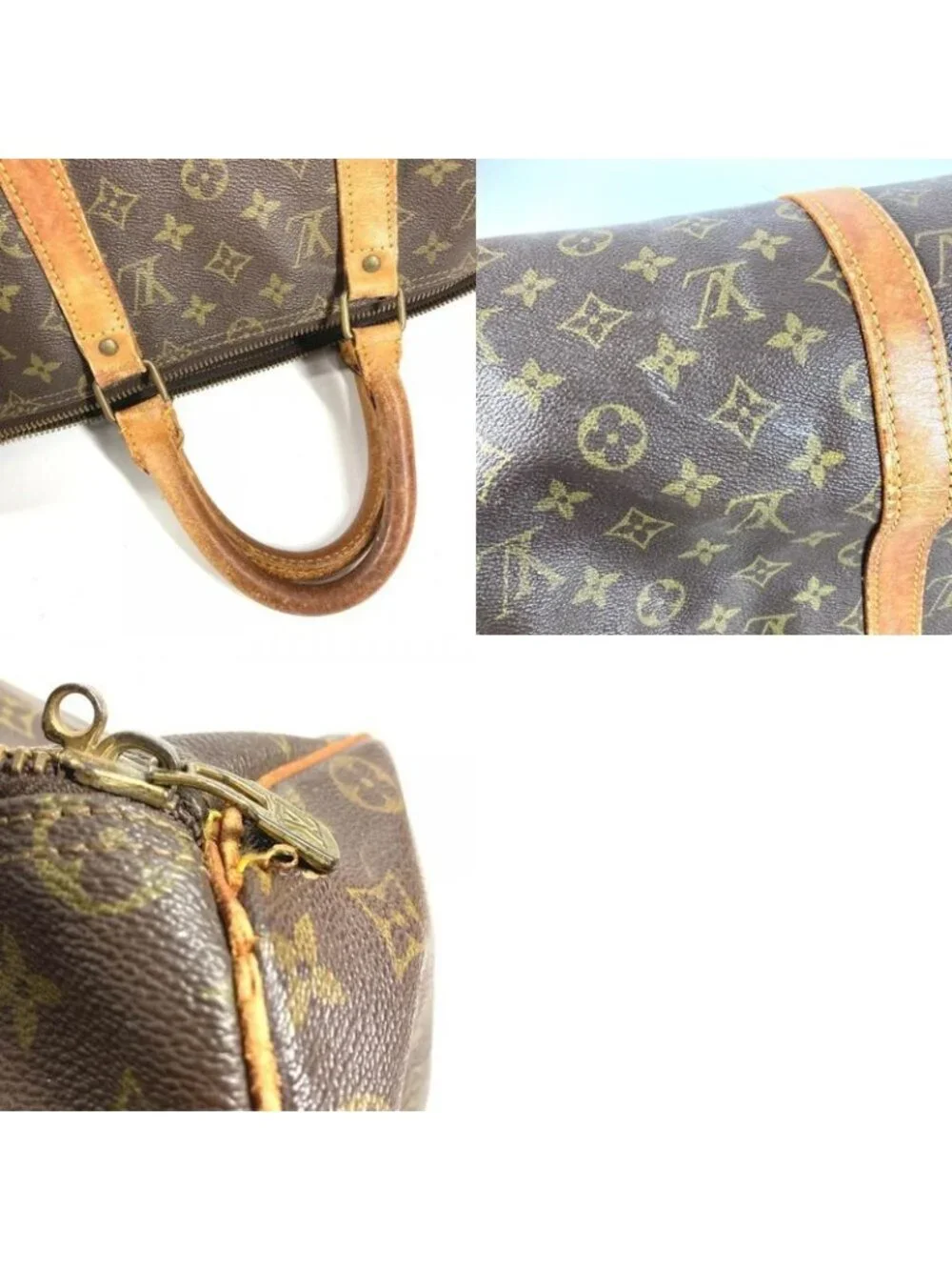 Louis Vuitton Boston Bag Keepall 50 Monogram Canvas Brown - Picture 9 of 9
